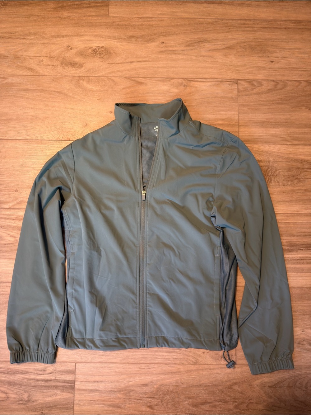 Athletic Works Olive Green Full-Zip Performance Jacket